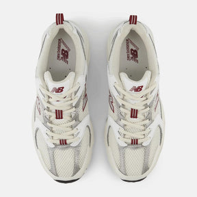 New Balance 530 Sea Salt White Mercury Red