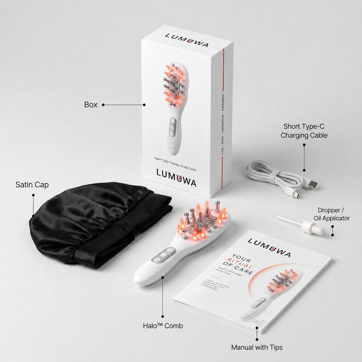 Lumuwa Halo™ LED Therapy Scalp Comb