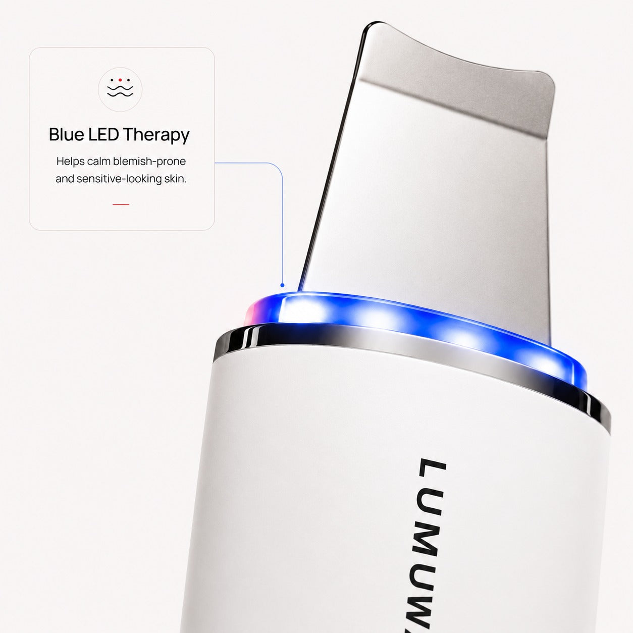 Lumuwa PureWave™ LED Ultrasonic Skin Scrubber