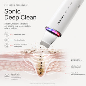 Lumuwa PureWave™ LED Ultrasonic Skin Scrubber