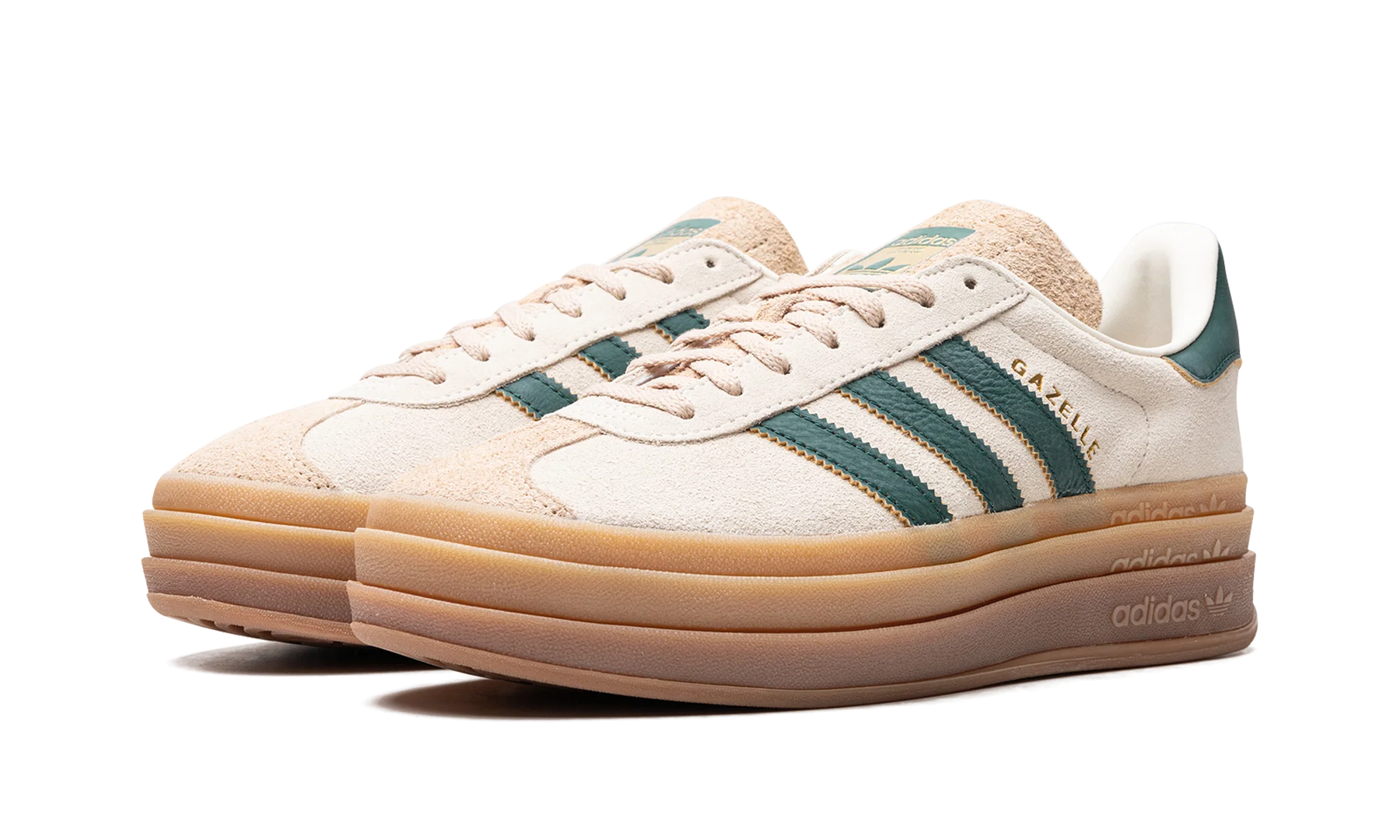 Adidas Gazzelle Bold Wmns "Cream Collegiate Green"