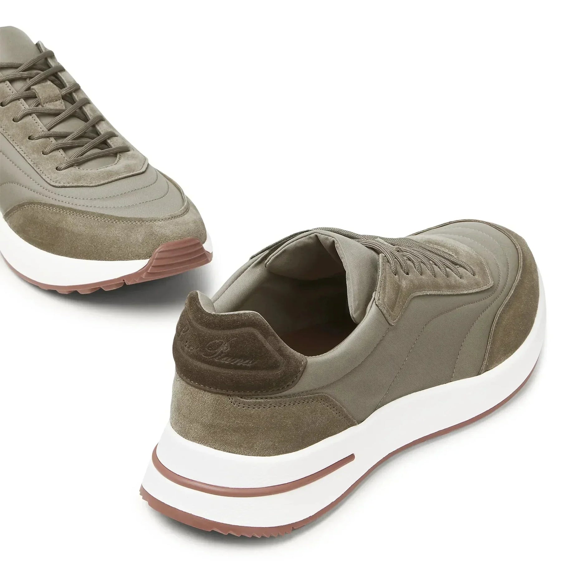 Loro Piana Week End Walk Tobacco Sneaker