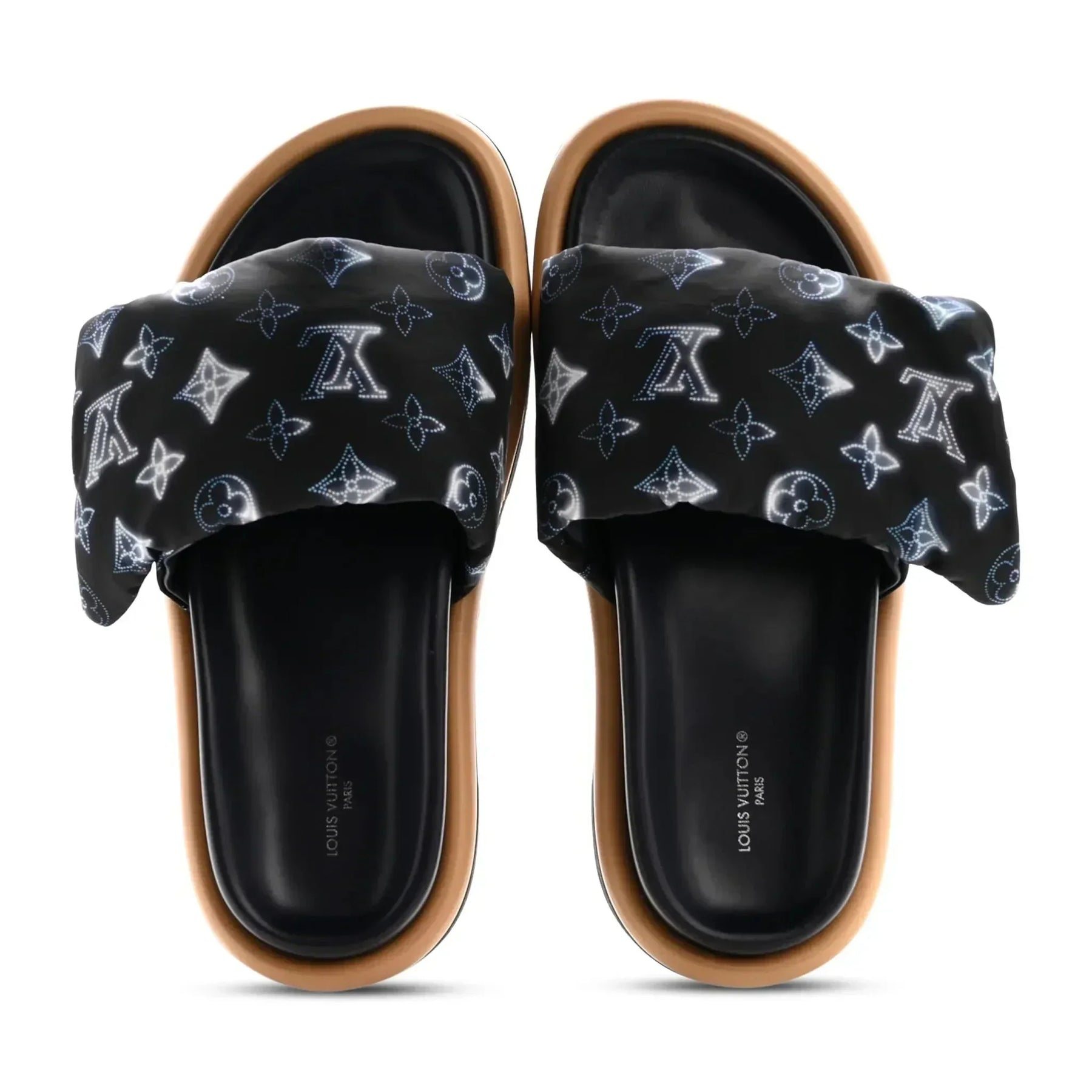 Louis Vuitton Pool Pillow Monogram Navy Slides