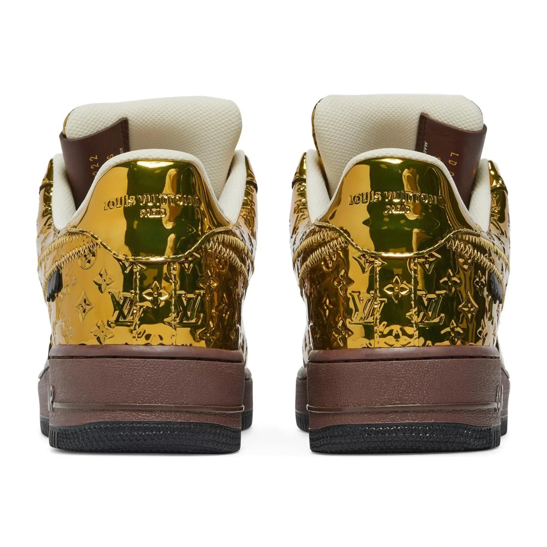 Nike x LV Air Force 1 Low Metallic Gold