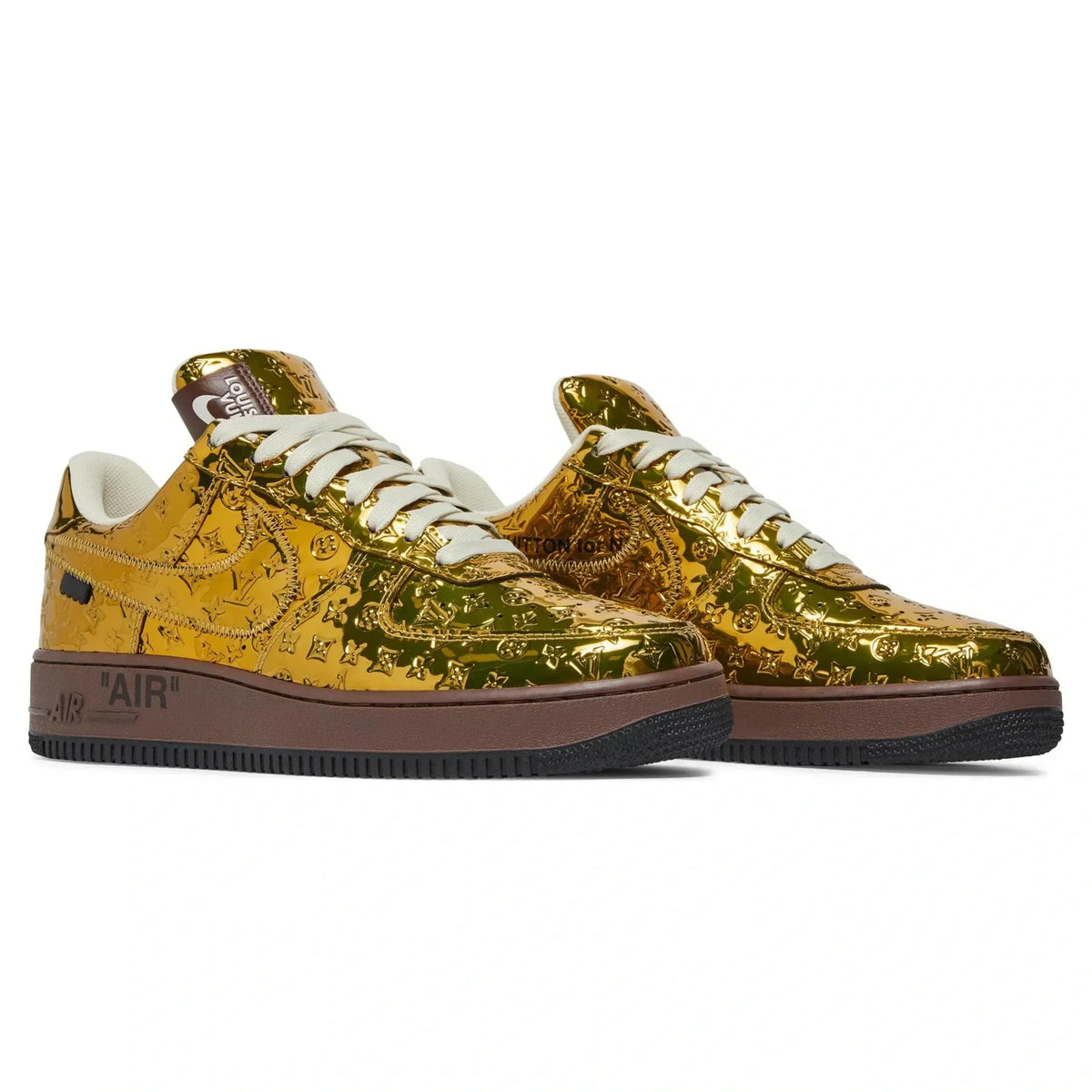 Nike x LV Air Force 1 Low Metallic Gold