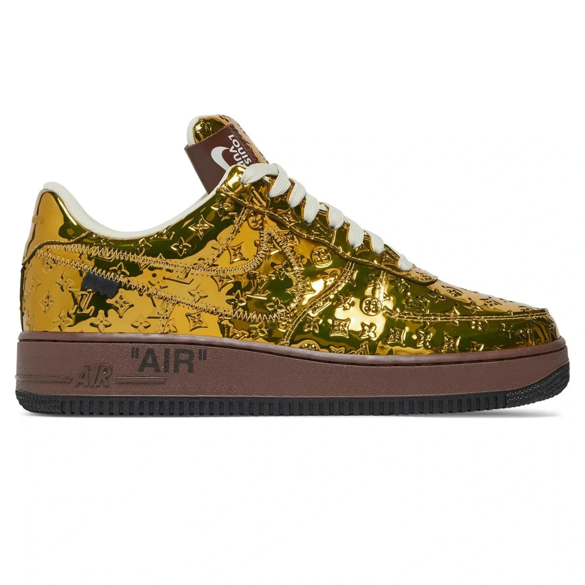 Nike x LV Air Force 1 Low Metallic Gold